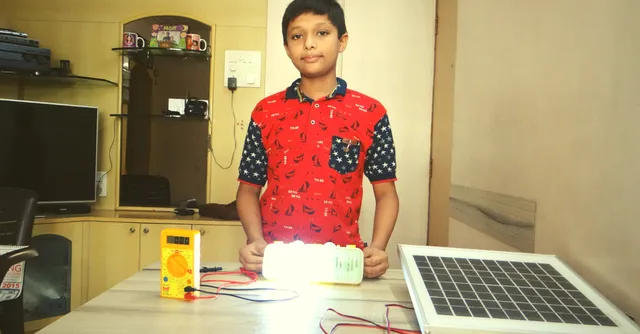 When His Father's Laptop Battery Stopped Working, This 11-Year-Old Created a Solar Light From It