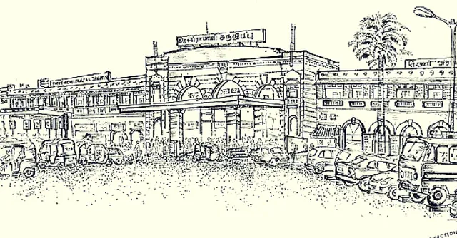 IN PICTURES: Trichy Railway Station Like You've Never Seen It Before. In 4 Pencil Sketches.