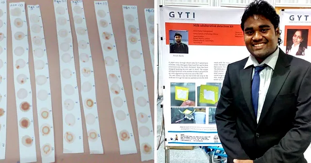 Adulterated Milk Can Be Detected In Seconds, With This Paper Strip Invented by an IIT Student