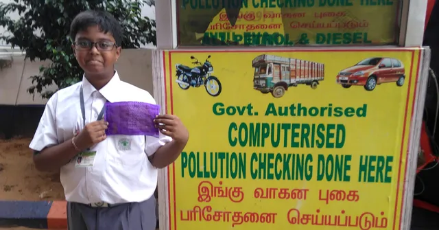 Class 6 Chennai Student Uses Native Grass to Make 'Herbal' Anti-Pollution Mask!