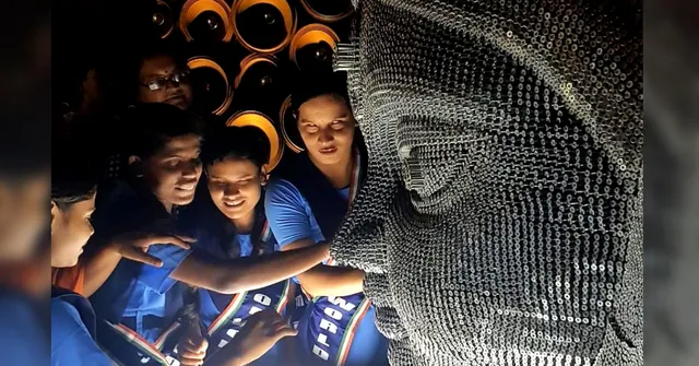 Idol of 12000 Nails: Unique Effort Makes Durga Puja Special for Kolkata's Blind!