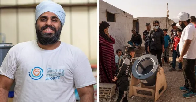No Electricity & 50% Less Water: NRI’s Low-Cost Washing Machine Helps Women Refugees