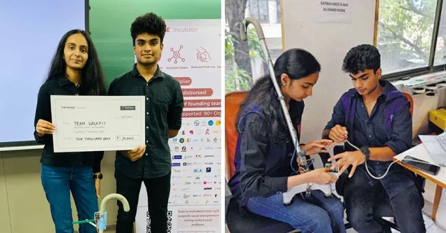 ‘For Our Grandmas’: Teens Design AI-Enabled Walking Stick Attachment To Prevent Falls Among Seniors