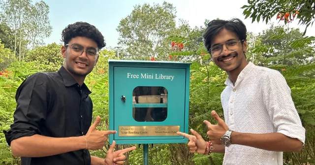 How 2 College Students Are Turning Public Parks Into Free Mini Libraries in Ahmedabad