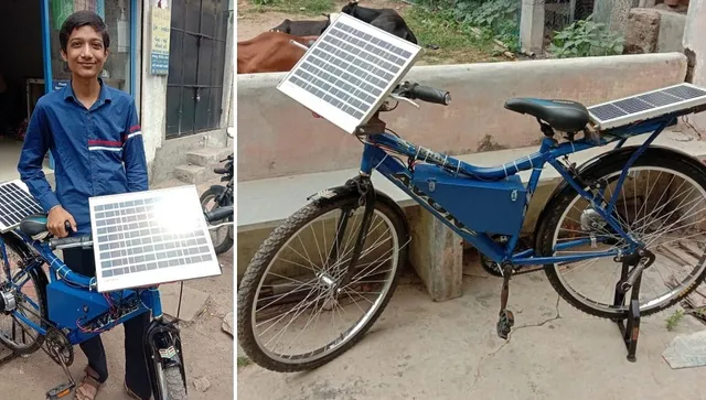 Electric Cum Solar Cycle By Vadodara Student