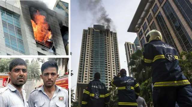 मुंबई की बहुमंजिला ईमारत में आग: 33 माले तक सीढियाँ चढ़कर इन सुरक्षाकर्मियों ने बचाई जानें!