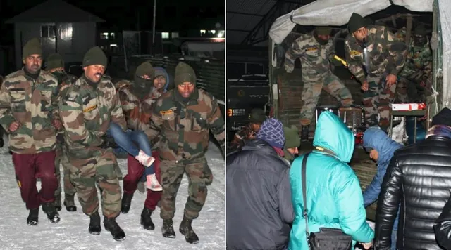 आँखों में आँसू लिए यह महिला कर रही है भारतीय सेना का शुक्रिया; जानिये क्यूँ !