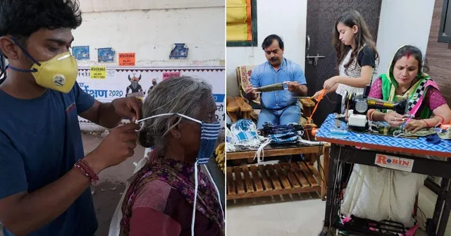 अब तक 1000 मास्क बनाकर ज़रूरतमंदों में मुफ्त वितरित कर चूका है रायपुर का यह परिवार!