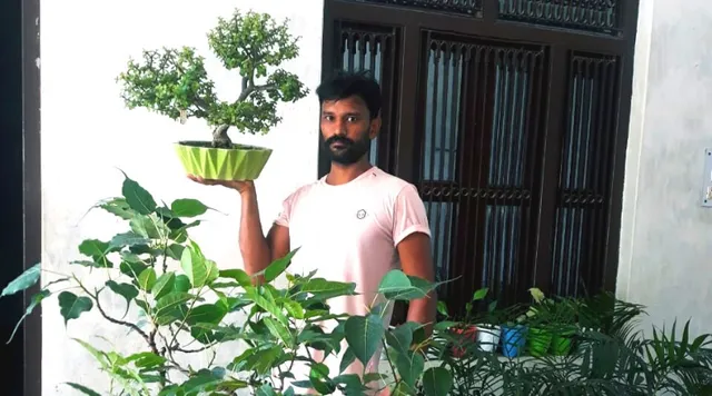 छोटे गमलों में बड़े पेड़: YouTube से सीखी इस कला से घर पर रहकर ही कमा लेते हैं हज़ारों