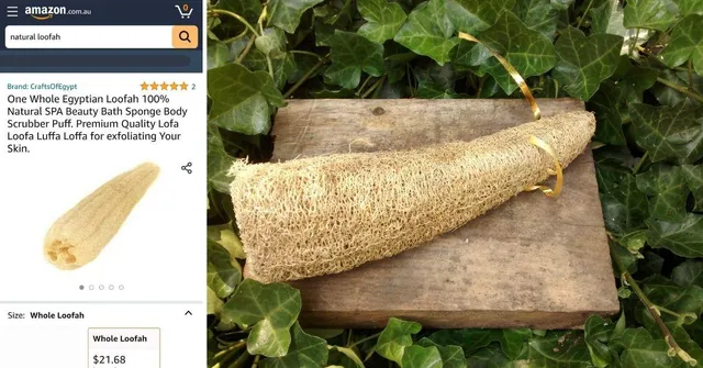 Natural Loofah on Amazon