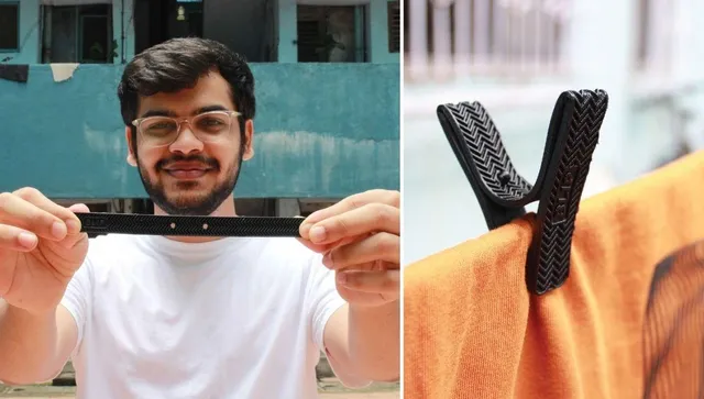 Rutvik Jadhav made sustainable clothing peg