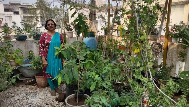 Dr. Rekha gardening