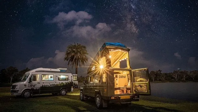 Carvan Van With Kitchen & Washroom For Traveling Cost Above Rs. 5000