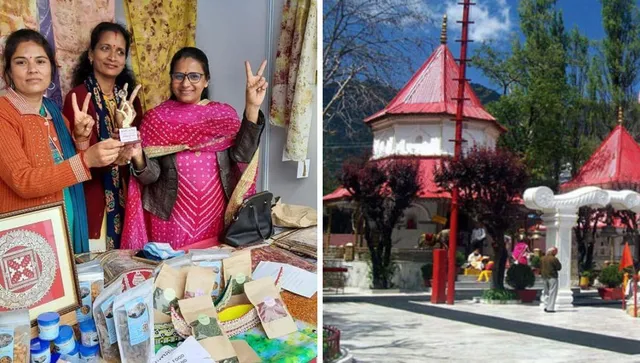 नैना देवी मंदिर के सूखे फूल बनें यहां की महिलाओं के रोजगार का जरिया