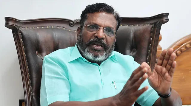 எனது கார் மோதிய ஆதாரத்தை காட்டுங்க; பொது இடத்தில் மன்னிப்பு கேட்கிறேன்':  திருமாவளவன் ஆவேசம்