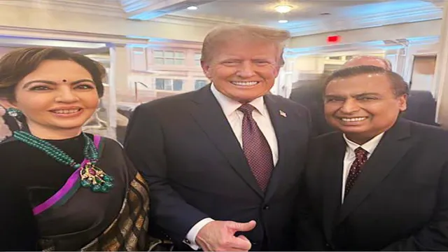 ଟ୍ରମ୍ପଙ୍କ ସହ ମୁକେଶ ଏବଂ ନୀତା ଅମ୍ବାନୀ 