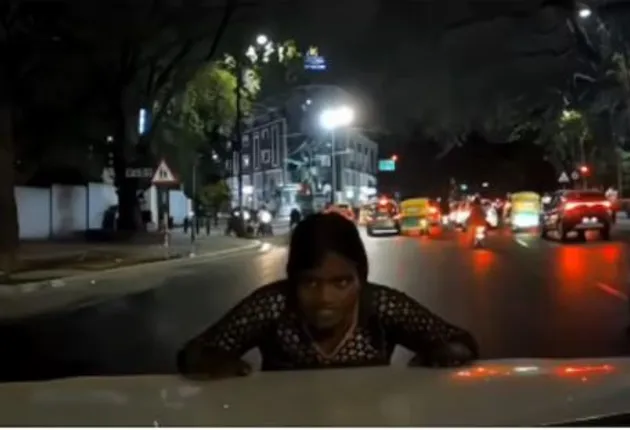 Woman fakes accident