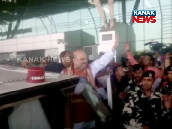 ଭୁୁବନେଶ୍ୱରରେ ପହଂଚିଲେ  ବିଜେପିର ରାଷ୍ଟ୍ରୀୟ ଅଧ୍ୟକ୍ଷ ଅମିତ ଶାହ