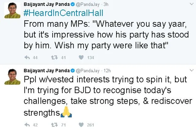 ନୂଆ ଟ୍ୱିଟ୍ ମାଧ୍ୟମରେ ବୈଜୟନ୍ତଙ୍କ ସ୍ପଷ୍ଟି କରଣ ! କହିଲେ,କିଛି ନ୍ୟସ୍ତ ସ୍ୱାର୍ଥ ବ୍ୟକ୍ତି ଲେଖାକୁ କରୁଛନ୍ତି କଦର୍ଥ