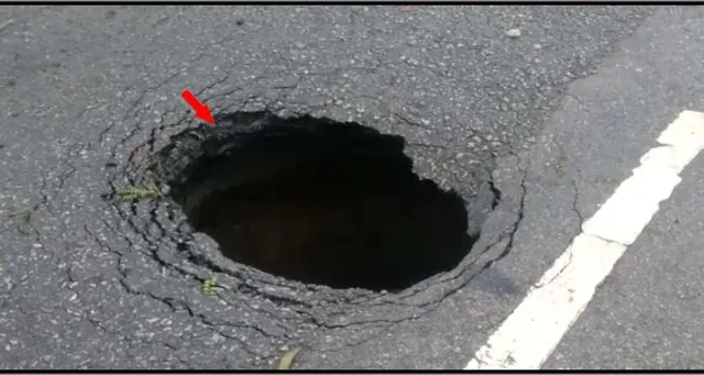 ଜାତୀୟ ରାଜପଥରେ ଗାତ ! ବରଗଡ଼ ରାୟପୁର ଏନଏଚ ୬ରେ ୨୦ ଫୁଟର ଗାତ