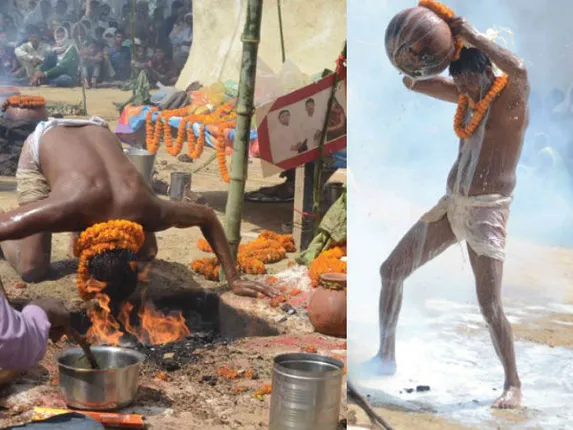 ଗରମ ଦୁଗ୍ଧରେ ସ୍ନାନ କରି ବାବା କଲେ ଭବିଷ୍ୟବାଣୀ ! ୨୦୧୯ରେ ହେବ ମେଂଟ ସରକାର