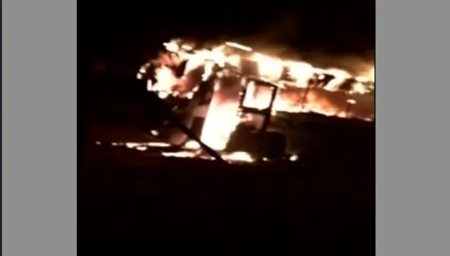 ହୁତୁହୁତୁ ହୋଇ ଜଳିଗଲା ବସ୍ । ଭୁବନେଶ୍ୱର ସତସଙ୍ଗ ବିହାରରେ ରାତିଅଧରେ ଟୁରିଷ୍ଟ ବସରେ ଲାଗିଲା ନିଆଁ