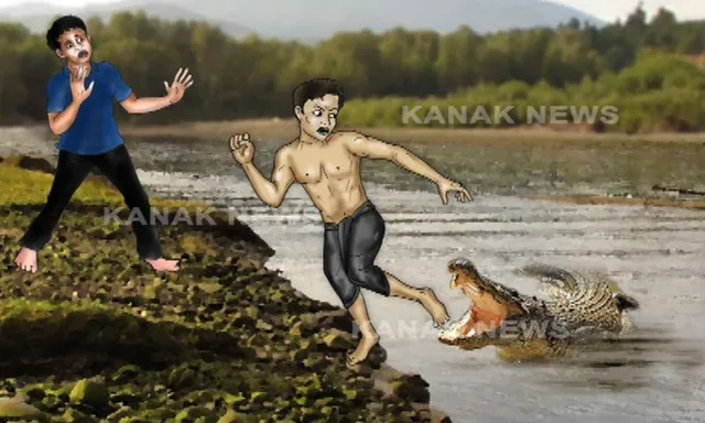 ଭାଈ ଆଗରେ ଭାଈକୁ ଟାଣିନେଲା କୁମ୍ଭୀର ! ଆଖି ପିଛୁଳାକେ ହୋଇଗଲା ଉଭାନ, ଗାଧେଇବାକୁ ଯାଇଥିଲେ ଦୁଇ ଭାଇ, ଫେରିଲା ଜଣେ