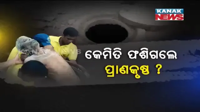 ପାଇପ ଲାଇନରୁ ଉଦ୍ଧାର ହେଲେ ପ୍ରାଣକୃଷ୍ଣ ! ପଢ଼ନ୍ତୁ କେମିତି ଥିଲା ପୂରା ଅପରେସନ