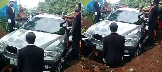 ବିଏମଡବ୍ଲୁରେ ସମାଧି ! ପୁଅ ଜୀବିତ ଅବସ୍ଥାରେ ପିତାଙ୍କୁ ବିଏମଡବ୍ଲୁରେ ବସାଇ ପାରିନଥିଲେ ତେଣୁ ମୃତ୍ୟୁ ପରେ ଉଠାଇଲେ ଏଭଳି ପଦକ୍ଷେପ । 