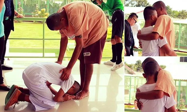 ସ୍କୁଲ ଟ୍ରିପରେ ଯାଇ କଏଦୀ ପିତାଙ୍କୁ ସାକ୍ଷାତ କଲା ପୁତ୍ର : ବାପ-ପୁଅଙ୍କ ମିଳନ ଦେଖି ସମସ୍ତେ ହେଲେ ଭାବୁକ