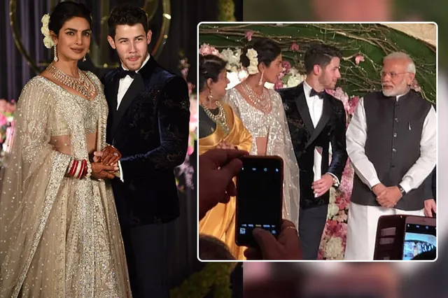 ପ୍ରିୟଙ୍କାଙ୍କ ରିସେପସନ ପାର୍ଟିରେ ପ୍ରଧାନମନ୍ତ୍ରୀ ! ଫଟୋ ଉଠାଇବା ସହ ନବଦମ୍ପତିଙ୍କୁ ଆର୍ଶୀବାଦ ଦେଲେ ମୋଦି ।