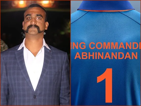 ୱିଙ୍ଗ୍ କମାଣ୍ଡର ଅଭିନନ୍ଦନ ବର୍ଦ୍ଧମାନଙ୍କ ସ୍ୱଦେଶ ଫେରିବା ଖୁସିକୁ ଏଭଳି ଭାବେ ଜାହିର କଲା ବିସିସିଆଇ ! ଭାରତୀୟ କ୍ରିକେଟ୍ ଟିମ୍ ଜର୍ସୀରେ ଅଭିନନ୍ଦନଙ୍କ ନାମ ସହ ଲେଖାଗଲା ନମ୍ବର ୧ । 