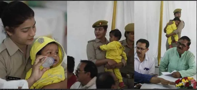 ଡ୍ୟୁଟି ସମୟରେ ମା’ର କର୍ତ୍ତବ୍ୟ କଲେ ଏହି ମହିଳା କନେଷ୍ଟବଳ ! ସୋସିଆଲ୍ ମିଡିଆରେ ଭାଇରାଲ୍ ହେଲା ଫଟୋ