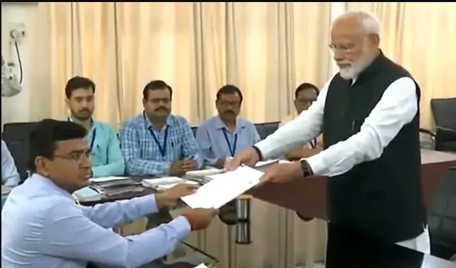 ପ୍ରଧାନମନ୍ତ୍ରୀ ମୋଦିଙ୍କ ନାମାଙ୍କନ ଦାଖଲ ! ବାରାଣାସୀ ସଂସଦୀୟ ସିଟରେ ନାମାଙ୍କନ ଭରିଲେ ପ୍ରଧାନମନ୍ତ୍ରୀ ମୋଦି,ନାମାଙ୍କନ ପୂର୍ବରୁ ବାବା କାଳଭୈରବଙ୍କ କଲେ ଦର୍ଶନ