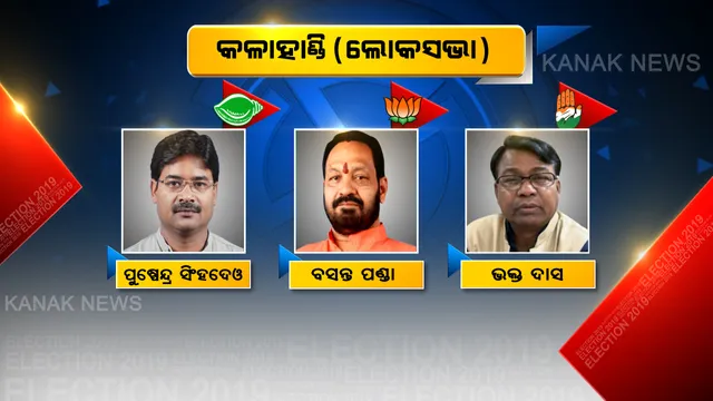 କଳାହାଣ୍ଡିରେ ଆଜି ଭାଗ୍ୟ ପରୀକ୍ଷା ଦେବେ ୩ ଦଳର ହେଭିୱେଟ ନେତା । ମୈଦାନରେ ଅଛନ୍ତି ପୁଷ୍ପେନ୍ଦ୍ର ସିଂହଦେଓ, ବସନ୍ତ ପଣ୍ଡା ଓ ଭକ୍ତ ଦାସ