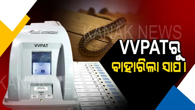 ନିର୍ବାଚନ ସମୟରେ ଅଭାବନୀୟ ଘଟଣା । ଭିଭିପାଟ ମେସିନରୁ ବାହାରିଲା ସାପ, ଭୋଟ୍ କେନ୍ଦ୍ରରେ ଖେଳିଗଲା ଆତଙ୍କ ।