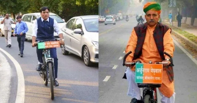 ମନ ଜିଣିଲେ ଏହି ଦୁଇ ସାଂସଦ ! ଶପଥ ଗ୍ରହଣ ସମାରୋହରେ ସାଇକେଲରେ ମାରିଲେ ଏଣ୍ଟ୍ରି ।