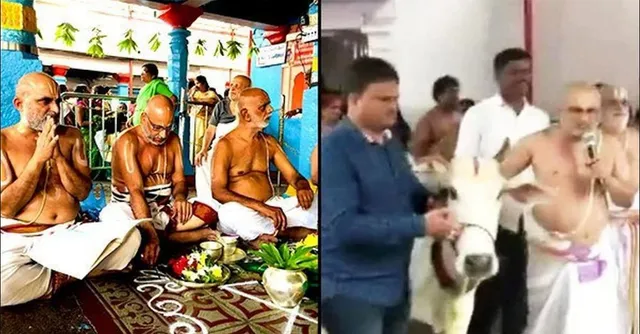 ଦୁଷ୍କର୍ମରୁ ସମାଜକୁ ଦୂରେଇବା ପାଇଁ ଗାଇଙ୍କୁ ପୂଜାର୍ଚ୍ଚନା ! ସମାଜରୁ ଦୁଷ୍କର୍ମ ନାମକ ରୋଗରୁ ମୁକ୍ତ କରିବା ପାଇଁ ଗୋମାତାଙ୍କୁ ପୂଜା କରିବା ଆରମ୍ଭ କରିଛନ୍ତିି ଏହି ପୂଜାରୀ