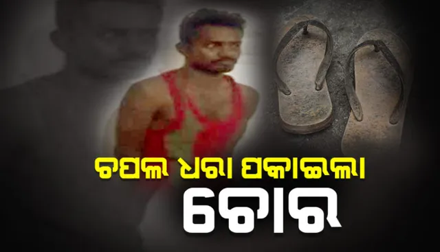 ଚୋରକୁ ଧରାଇଲା ଚପଲ । ଘରେ ପଶି ଚୋରି କରି ଚମ୍ପଟ୍ ମାରିଥିଲା ଚୋର । ଛାଡିଯାଇଥିବା ଚପଲ ଦେଲା ଚୋରର ଠିକଣା, ଗିରଫ କଲା ପୋଲିସ ।