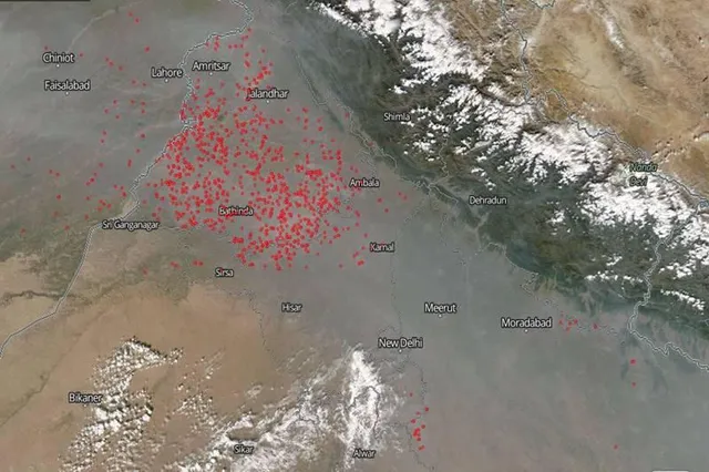 ଦିଲ୍ଲୀ ପ୍ରଦୂଷଣକୁ ନେଇ ନାସା ଜାରି କଲା ଫଟୋ । ଜାରି ହୋଇଥିବା ଫଟୋରେ ସ୍ପଷ୍ଟ ଭାବରେ ଦେଖାଯାଉଛି ଦିଲ୍ଲୀରେ କେଉଁ ସ୍ତରରେ ରହିଛି ପ୍ରଦୂଷଣ