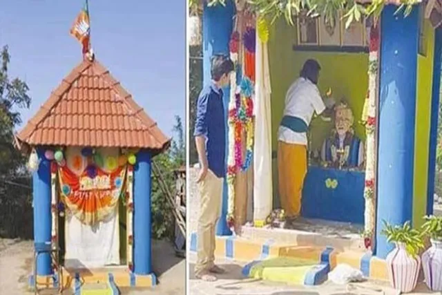 ମନ୍ଦିରରେ ପୂଜା ପାଉଛନ୍ତି ମୋଦି : ତାମିଲନାଡୁର କୃଷକ ତିଆରି କଲେ ପ୍ରଧାନମନ୍ତ୍ରୀ ମୋଦିଙ୍କ ମନ୍ଦିର , ପ୍ରତିଦିନ ସକାଳୁ କରୁଛନ୍ତି ପୂଜା