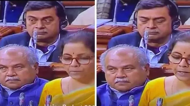 ଚାଲିଥିଲା ବଜେଟ୍ ଉପସ୍ଥାପନା, ଶୋଇ ପଡୁଥିଲେ ମନ୍ତ୍ରୀ ! ସଂସଦରୁ ଭାଇରାଲ ହେଲା ମନ୍ତ୍ରୀଙ୍କ ଶୟନ ସମୟର ଚିତ୍ର ।