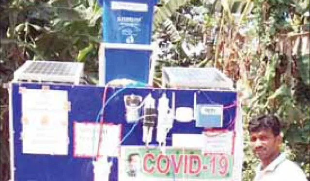 ଛୁଇଁଲା ମାତ୍ରେ ବିଶୋଧନ! ୭୨ଘଣ୍ଟାରେ ସ୍ମାର୍ଟ ସାନିଟାଇଜି˚ ଟନେଲ୍ ପ୍ରସ୍ତୁତ କଲେ କେନ୍ଦ୍ରାପଡ଼ାର ଯୁବକ