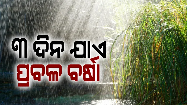 ଆସନ୍ତା ୩ ଦିନ ରାଜ୍ୟରେ ପ୍ରବଳ ବର୍ଷା ! ଆଜି ୭ଜିଲ୍ଲାରେ ପ୍ରବଳରୁ ଅତି ପ୍ରବଳ ବର୍ଷା ହେବାର ସମ୍ଭାବନା