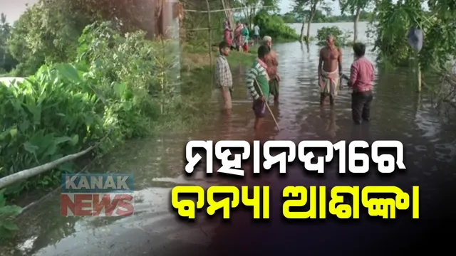 ଲଗାଣ ବର୍ଷାରେ ଫୁଲୁଛି ମହାନଦୀ : ଶାଖାନଦୀ ଗୁଡିକରେ ଜଳସ୍ତର ବୃଦ୍ଧି, ମଧ୍ୟମ ଧରଣର ବନ୍ୟା ଆଶଙ୍କା ; ବିଭିନ୍ନ ଅଂଚଳ ଜଳମଗ୍ନ