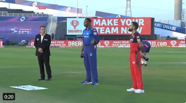 ଆଇପିଏଲ ଟକ୍କର : ଟସ୍ ଜିତି ମୁମ୍ବାଇର ବୋଲିଂ ନିଷ୍ପତ୍ତି । ପ୍ରଥମେ ବ୍ୟାଟିଂ କରିବ ବାଙ୍ଗାଲୋର । 