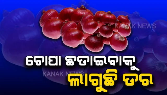 ହୁ ହୁ ବଢ଼ୁଛି ପିଆଜ ଦର : ସକାଳେ ୭୦, ସନ୍ଧ୍ୟାରେ ୮୦; ଚିନ୍ତାରେ ଖାଉଟି