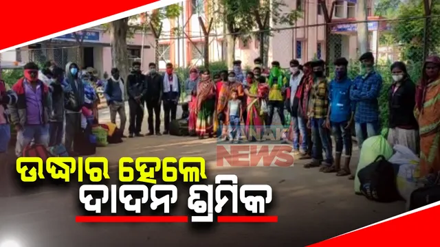 ଅନ୍ୟ ରାଜ୍ୟକୁ ଯିବାବେଳେ ୪୯ ଦାଦନ ଶ୍ରମିକଙ୍କୁ ଉଦ୍ଧାର : ରେଲୱେ ଛକରୁ ଦାଦନ ଶ୍ରମିକଙ୍କୁ ଉଦ୍ଧାର କଲା ପୋଲିସ ; ଘଟଣାସ୍ଥଳରୁ ଶ୍ରମିକଙ୍କୁ ନେଇ ଯାଉଥିବା ଦଲାଲ ଫେରାର