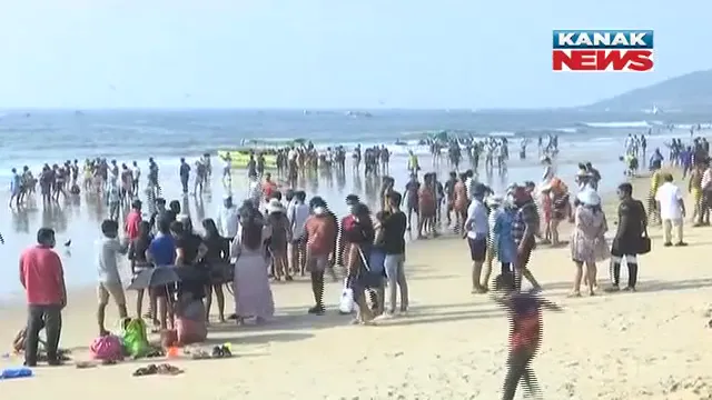 ନୂଆ ବର୍ଷ ପାଇଁ ଗୋଆରେ ଜମୁଛି ପର୍ଯ୍ୟଟକଙ୍କ ଭିଡ । ନୂଆ ବର୍ଷ ପାଳନ ପାଇଁ ଗୋଆ ସବୁବେଳେ ପ୍ରଥମ ପସନ୍ଦ ।