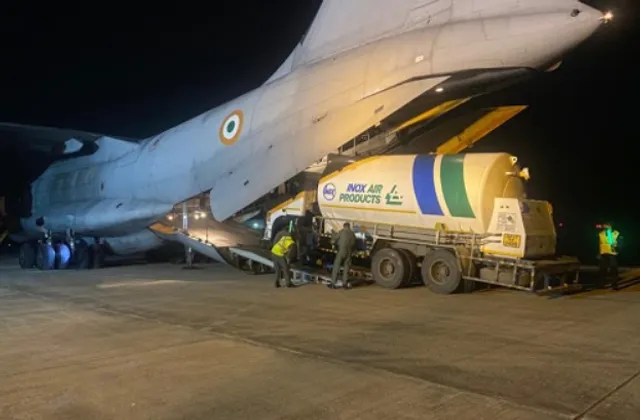 ଅକ୍ସିଜେନ ଯୋଗାଣକୁ ନେଇ ଆକ୍ଟିଭ୍ ମୋଡରେ ଭାରତୀୟ ବାୟୁସେନା । ମହାରାଷ୍ଟ୍ର, ରାଜସ୍ଥାନ ଓ ମଧ୍ୟପ୍ରଦେଶକୁ ପହଂଚାଇବ ଅକ୍ସିଜେନ